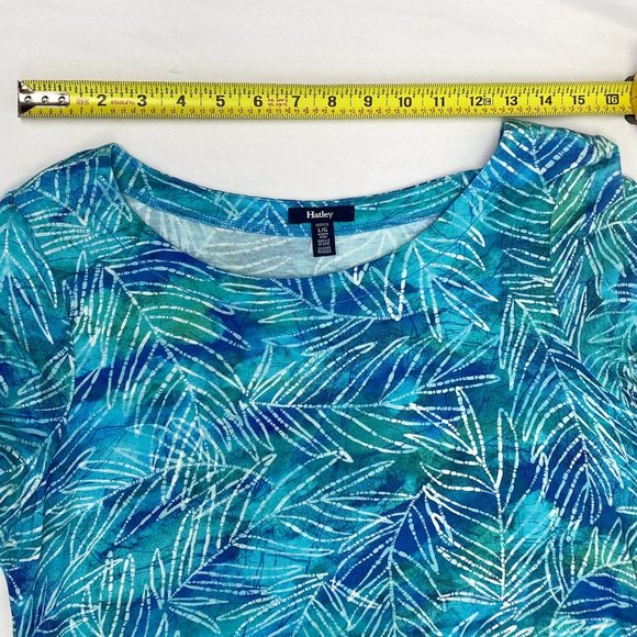 Women's Comfortable Light Weight Dress Aqua Blue Cruise Wear HATLEY - Picture 10 of 11